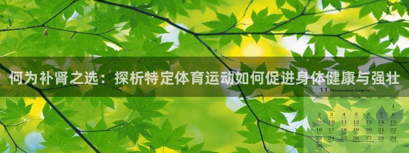 米兰体育官网下载娱乐：何为补肾之选：探析特定体育运动