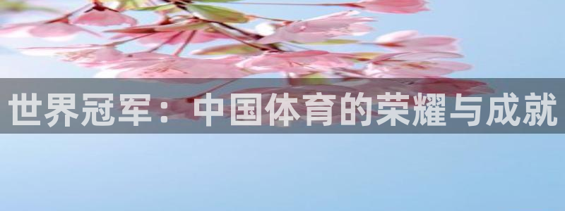 米兰体育官方正版app集团官网首页：世界冠军：中国体育的荣耀